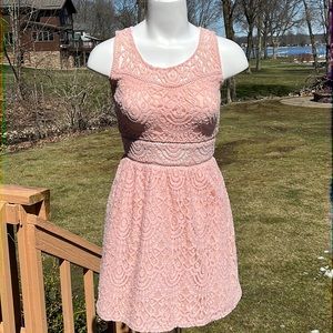 Trixxi romantic lace skater dress 3